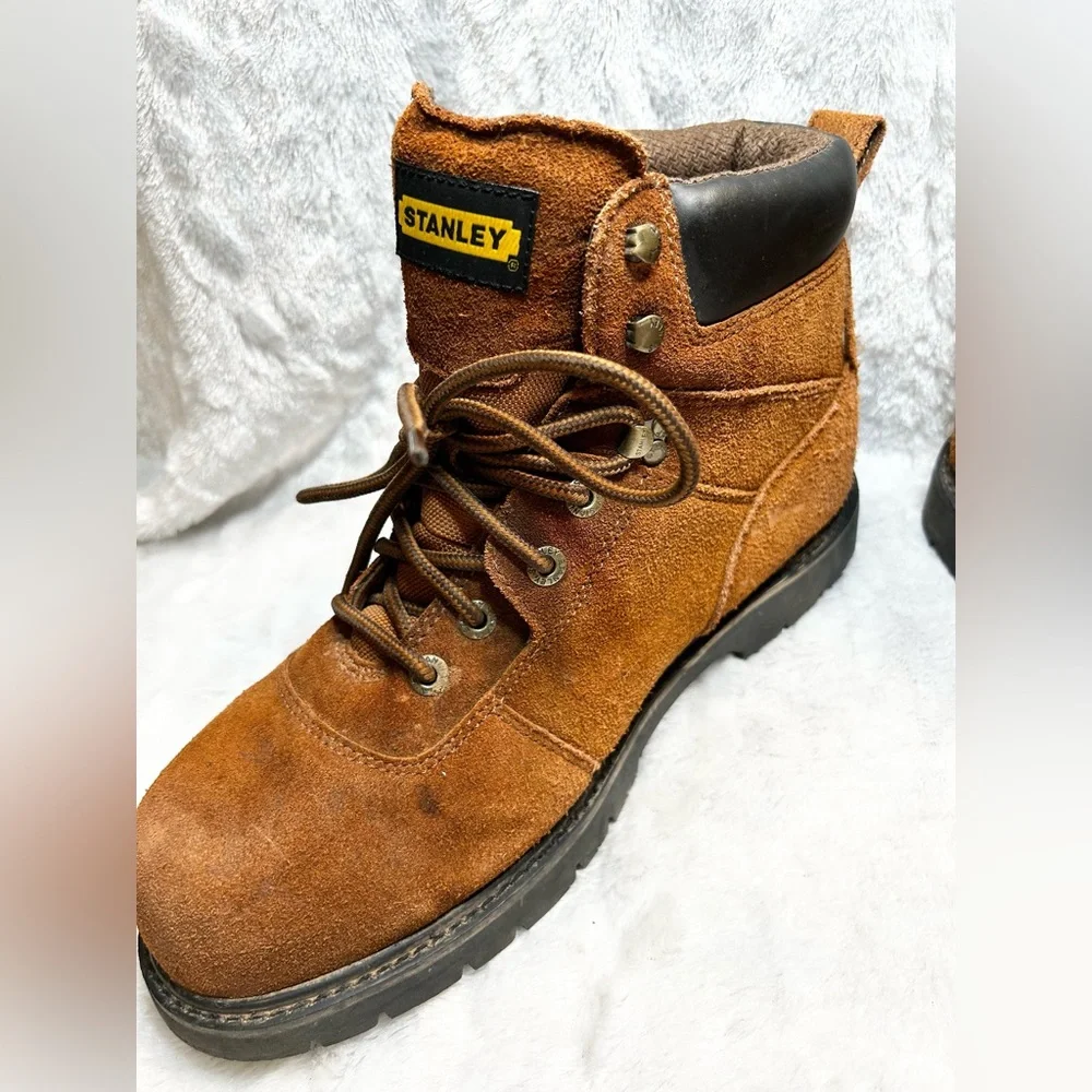 MENS 12W Stanley Brown Suede Oil/Skid Resistant  Work Boots Outdoor Construction